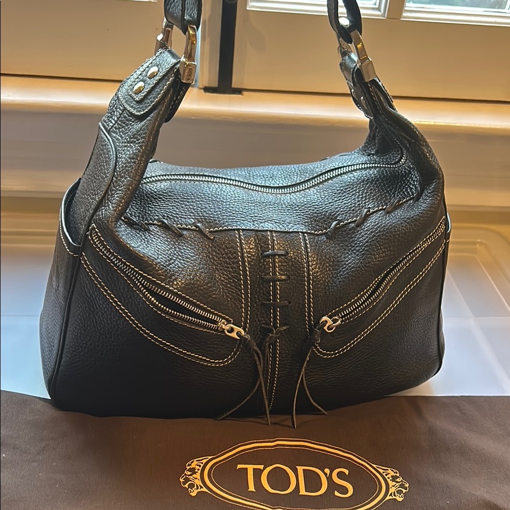 TOD'S Black Leather Women's Bag